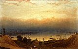Famous Hill Paintings - The Basin of the Patapsco from Federal Hill, Baltimore